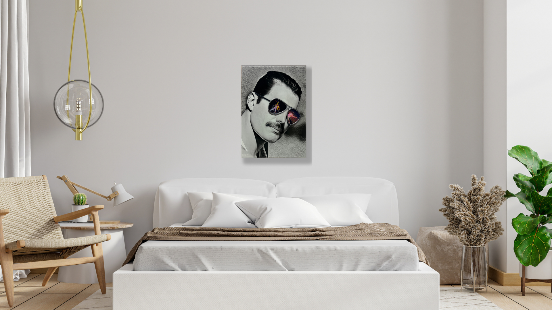 Freddie Mercury Queen Unique Wall Art Bedroom