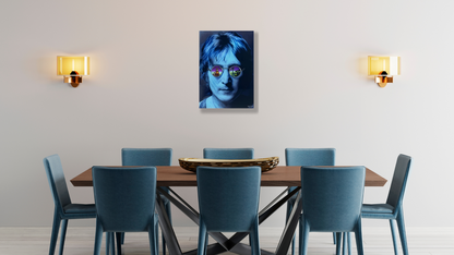 John Lennon The Beatles Unique Wall Art Blue Dining Room