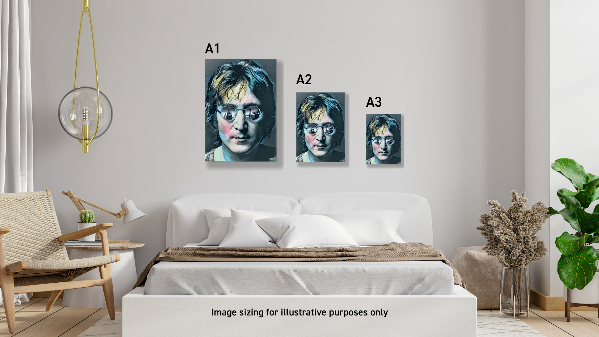 John Lennon The Beatles Unique Wall Art Bedroom