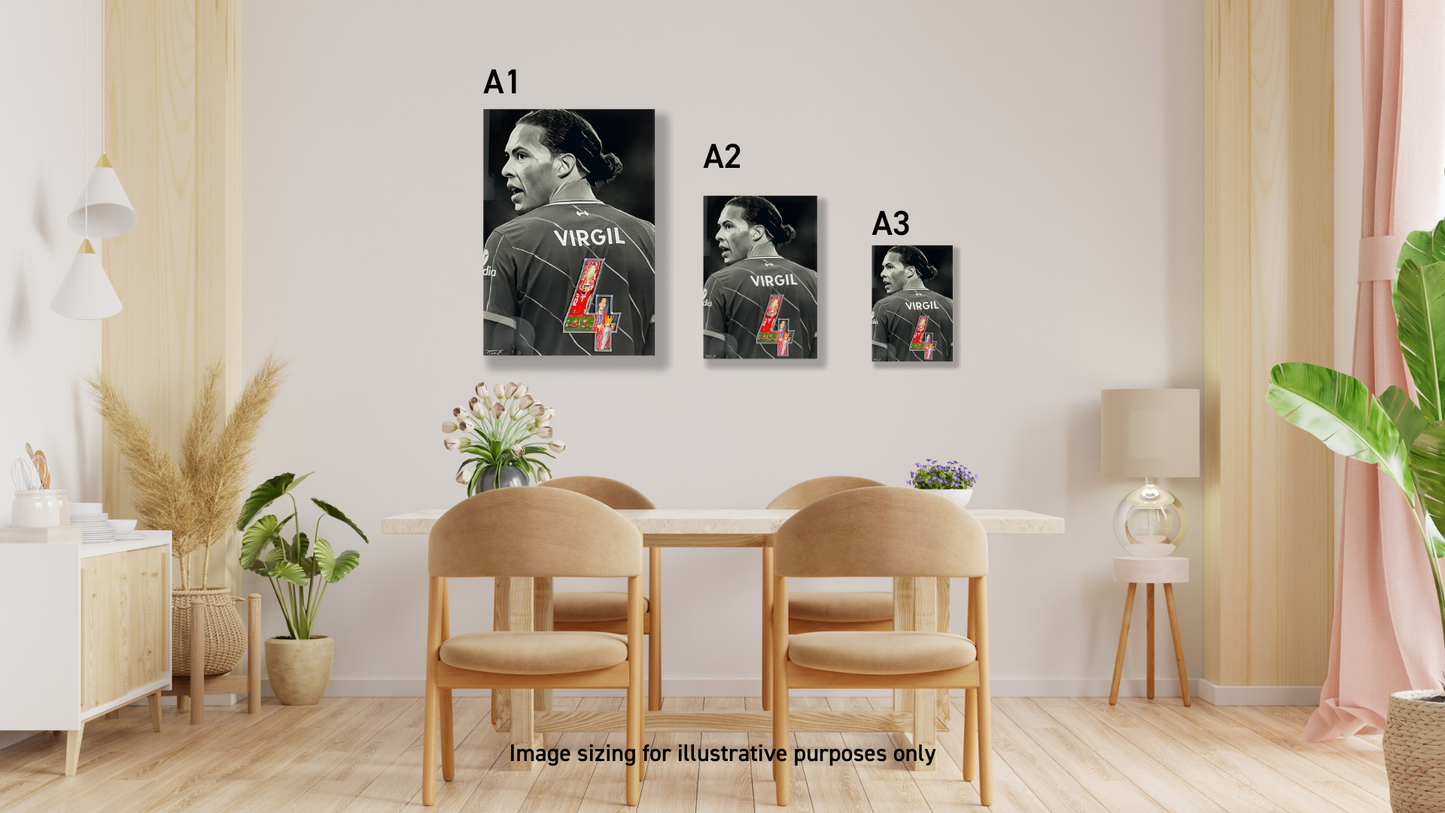 Virgil Van Dijk LFC Unique Wall Art Dining Room