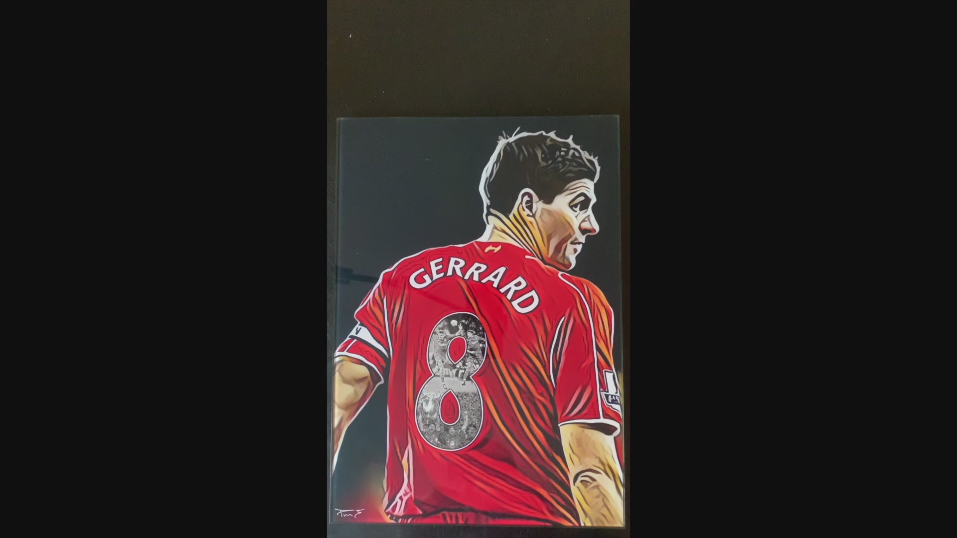 Steven Gerrard LFC Unique Wall Art Leading Video