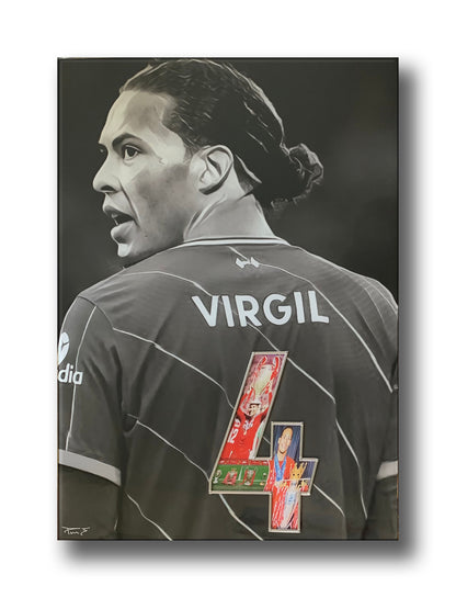 Virgil Van Dijk LFC Unique Wall Art